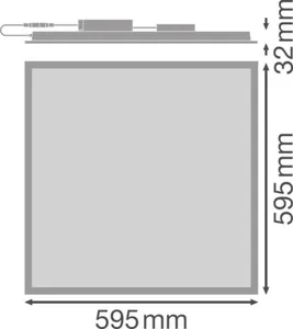 Moduulivalaisin Ledvance Panel Superior - MODUULIVALAISIN LEDVANCE PL FLEX 600 30W/830 UGR19 ZB