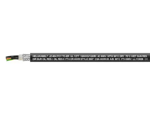 Ohjauskaapeli Helukabel JZ-604-FCY TC TRAY 4G1,5