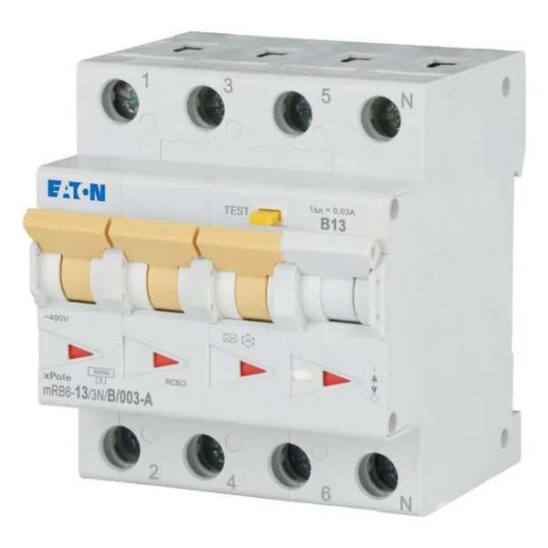 Vikavirtajohdonsuojakatkaisija Eaton Xpole MRB6-13/3N/B/003-A