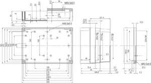 Asennuskotelo ABS Fibox MNX 255x180 - ASENNUSKOTELO ABS FIBOX ABS 200/100 HG
