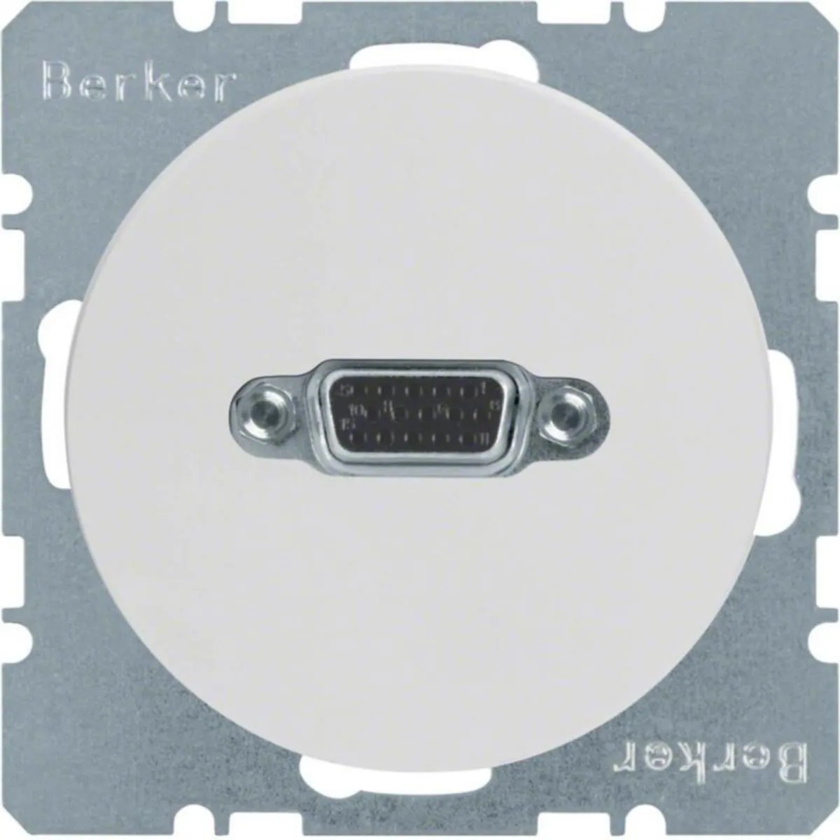 AV-rasia Hager R.1 VGA 15P D UKR VAL – valkoinen