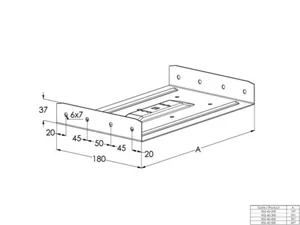 Jatkokappale Meka RSS levyhylly - JATKOKAPPALE LEVYHYLLY MEKA RSS-40-300 PG