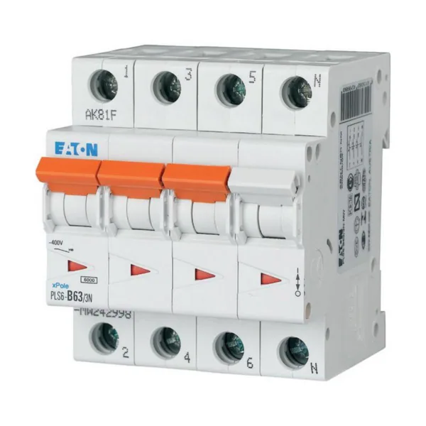 Johdonsuojakatkaisija Eaton Xpole PLS6-C63/3N-MW