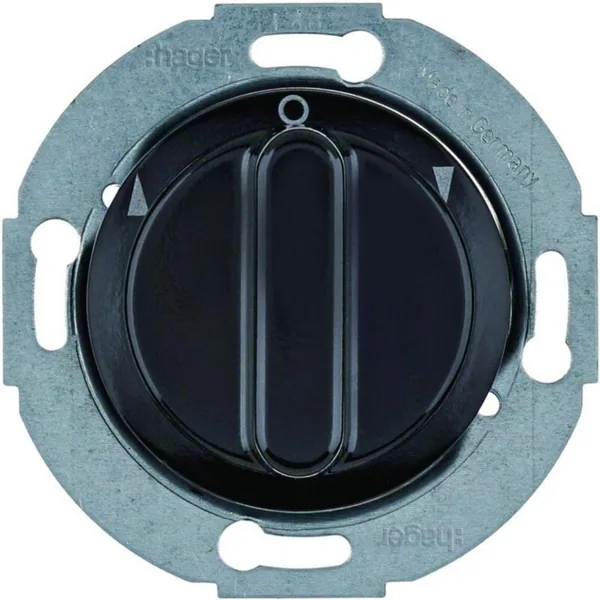 Kytkin Hager 1930 2P/10A/250V UKR black