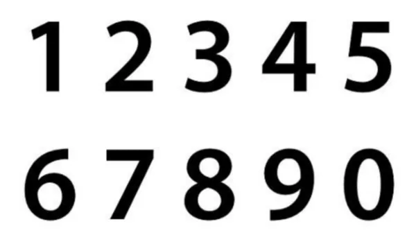 Merkintätarra Malkit Numero 100mm TARRANUMERO 8 MUSTA