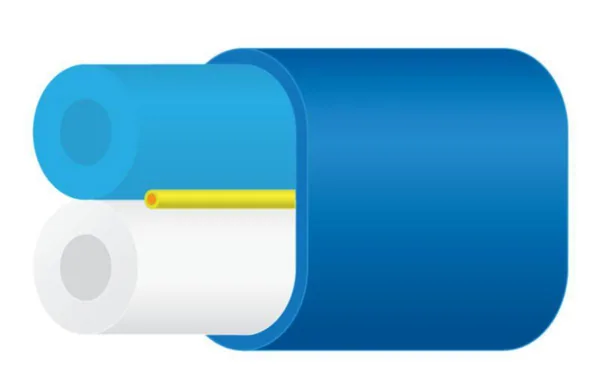 Mikrokanavanippu Nestor Cables Optimus DB 2 x 7/3,5mm Blue