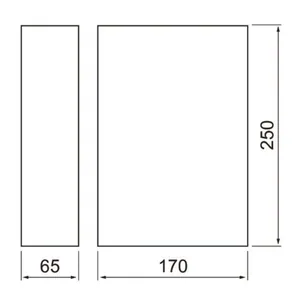 Sulakekotelo Airam - SULAKEKOTELO AIRAM 170X250 TSKS ACC ZCS GR