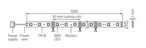Valoprofiili/-nauha Airam Apus 12V - VALOPROFIILI/-NAUHA APUS 12V IP20 4.8W/m 840 5m