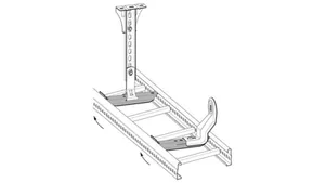 Keskikannatin MP-Bolagen sisäpuolinen BI tikashyllyyn MP-S - KESKIKANNATIN MP-BOLAGEN MP-159S Fe C2 BI. 400mm