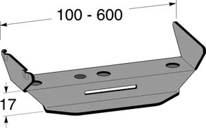 Keskikannatin MP-Bolagen levyhyllylle - KESKIKANNATIN MP-BOLAGEN MP-586S 600mm LEVYHYLLY