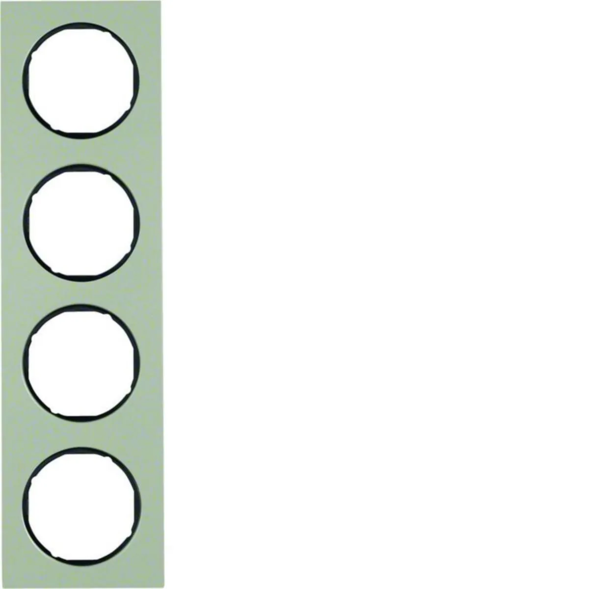 Peitelevy Hager R.3 4OS. RST/MUS – ruostumaton teräs (RST)