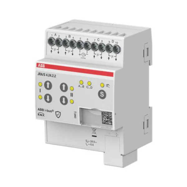 Lähtöyksikkö verho KNX ABB VERHOLÄHTÖ 4X6A 24VDC