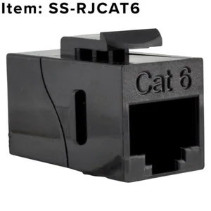 Liitinlevy FSR Smart-Way - LIITINLEVY SMART-WAY RJ45 CAT6 N/N LIITIN, MUSTA