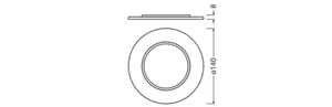 Mekaaninen lisätarvike Ledvance Downlight Comfort - MEKAANINEN LISÄTARV. LEDVANCE DL CMFT EXT RING D140 WT