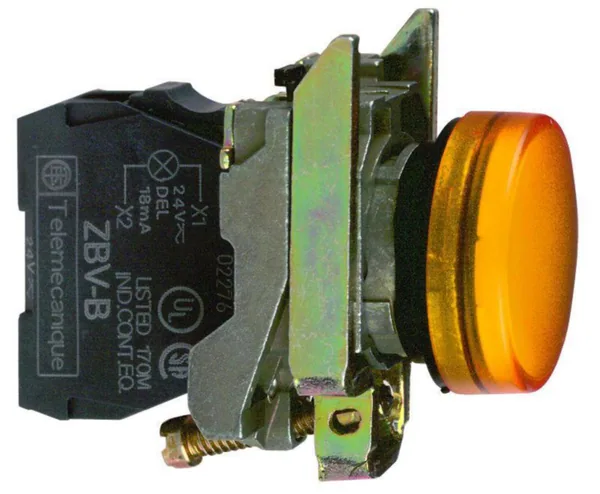 Merkkivalo LED Schneider Electric Harmony XB4 XB4BVG5 120VAC KELTAINEN