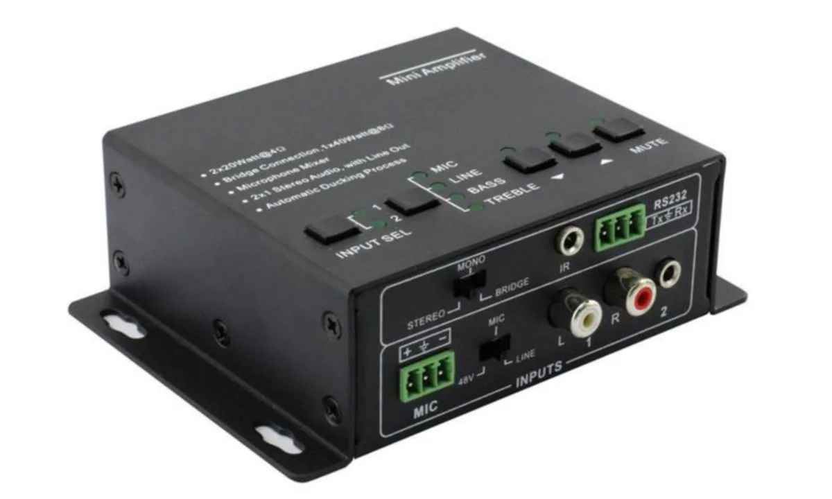Mikseri KanexPro - MIKSERI KANEXPRO MIKROFONIMIKSERI 2X20W 4OHM