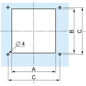 Tuuletusventtiili Schneider Electric Universal Enclosures - TUULETUSVENTTIILI UNIVERSAL EN ILMANV.SÄLEIKKÖ MET 109X95MM