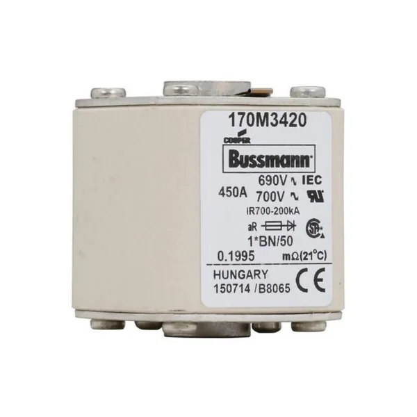 Kahvasulake UR Bussmann erikoisnopea runko 450A 75MM KOKO 1*