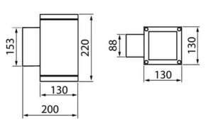 Kattovalaisin ulko Airam Blitz Sq M Ceiling LED - KATTOVALAISIN ULKO AIRAM BLITZ Q130 K 17.6W/830 VA