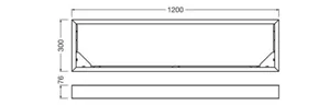 Pinta-asennuskehys Ledvance Panel PFM - MEKAANINEN LISÄTARV PANEL PFM PANEL 1200 SF MOUNT KIT H75 BK
