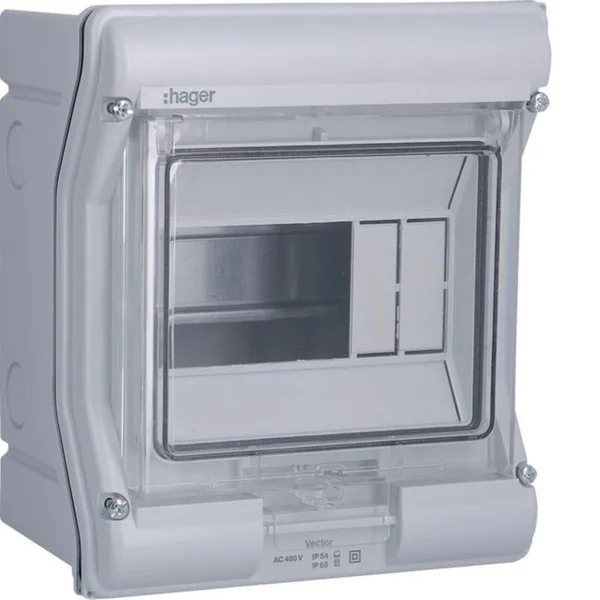 Moduulikotelo pinta PC Hager Vector IP54 VE106N 1x4/6MOD PS/PC