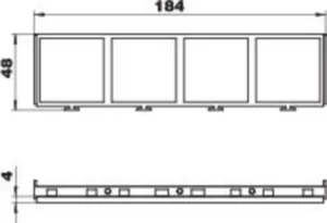 Asennuskehys OBO UFS - ASENNUSKEHYS UFS MT45V 4, 4- OS, PA, MUS