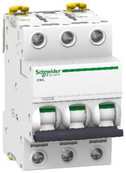 Johdonsuojakatkaisija Schneider Electric Acti 9 Z-käyrä 3-nap 25kA ACTI9 IC60L 3P Z2A 100kA