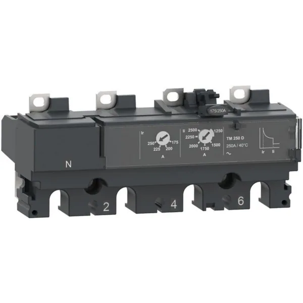 Kompaktikatkaisijan suojarele Schneider Electric ComPactT TM...D 4P TM125D 125A 4P4D NSX160-250