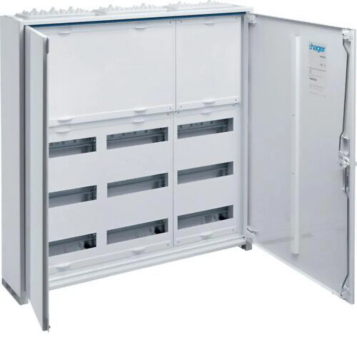 Moduulikotelo pinta/uppo Fe Hager Univers automaatioriveillä FWB53N 800X800 108M IP44