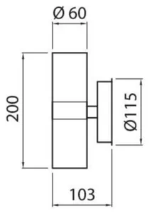 Seinävalaisin ulko Airam Alppila Double - SEINÄVAL ULKO ALPPILA DOUBLE IP44 2XGU10 GLC WH