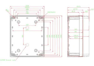 Asennuskotelo ABS Fibox Tempo 2924 - ASENNUSKOTELO ABS FIBOX TA292411