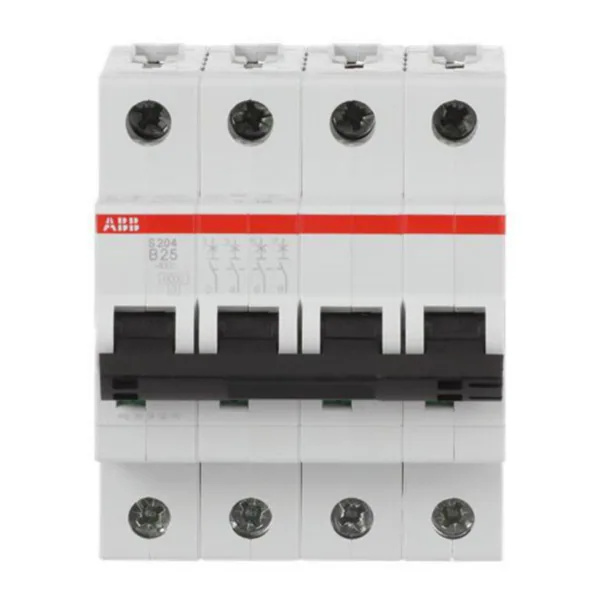 Johdonsuojakatkaisija ABB S200 B-käyrä 4-nap S204-B25 B25A