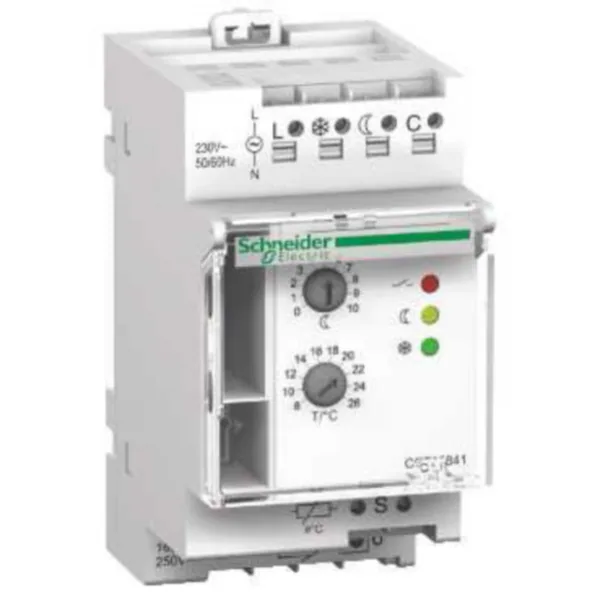 Termostaatti Schneider Electric Acti 9 TH4 8-26C 16A DIN