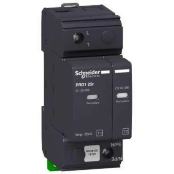 Ylijännitesuoja kiinteistö Schneider Electric Acti 9 PRD1 YLIJÄNNITESUOJATARVIKE 25R 1P HÄL TYYPPI 1+2