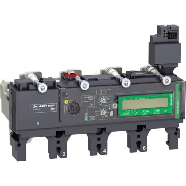 Kompaktikatkaisijan suojarele Schneider Electric ComPactT MicroLogic 4P MICROLOGIC7.3E VIGI HÄ 570A