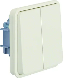 Kytkin Hager W.1 pinta/uppo 6, vivulla - KYTKIN W.1 6+6/10A/250V/IP55 KJ VAL