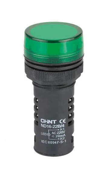 Merkkilamppu Chint ND16 LED 24V AC/DC VIHREÄ
