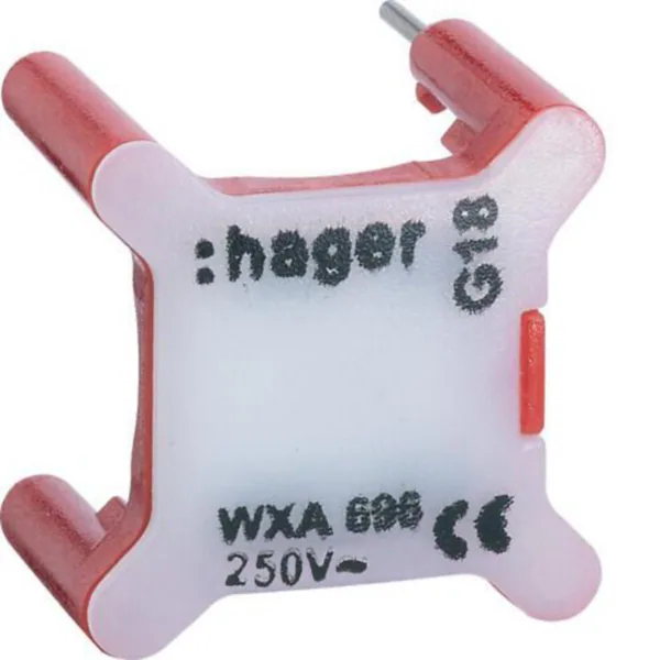 Merkkilamppu Hager Gallery WXA691 LED 1MA 230V PUNAINEN
