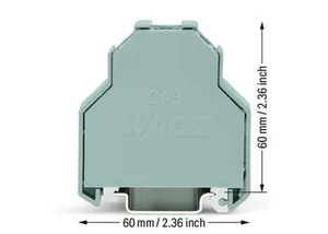 Päätypuristin Wago - PÄÄTYPURISTIN WAGO DIN-35, 14MM LEVEYS