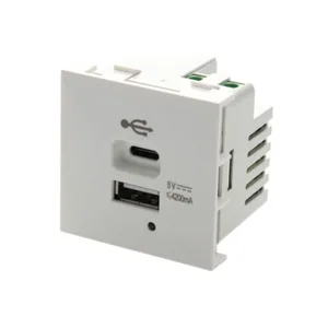 AV-rasia Erard - AV-RASIA ERARD USB-A JA USB-C LATAUS 45X45MM