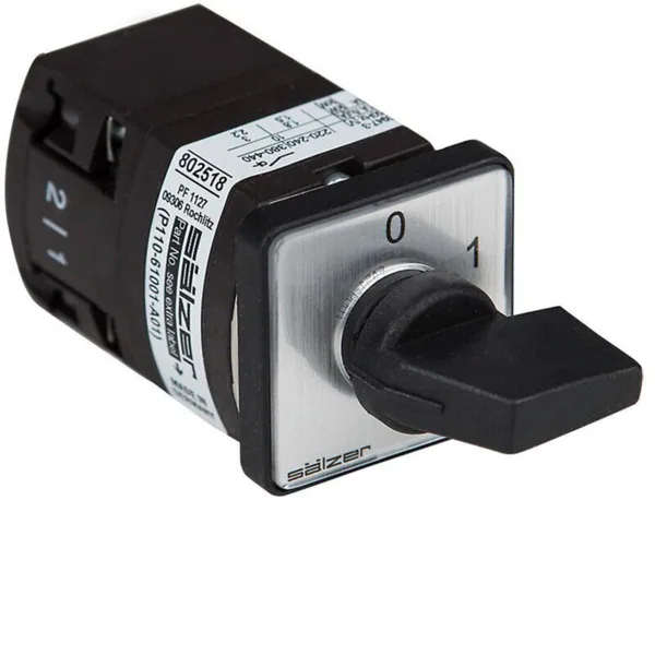 Nokkakytkin vaihto Sälzer P110 0-1 1N 10A 4-PISTE