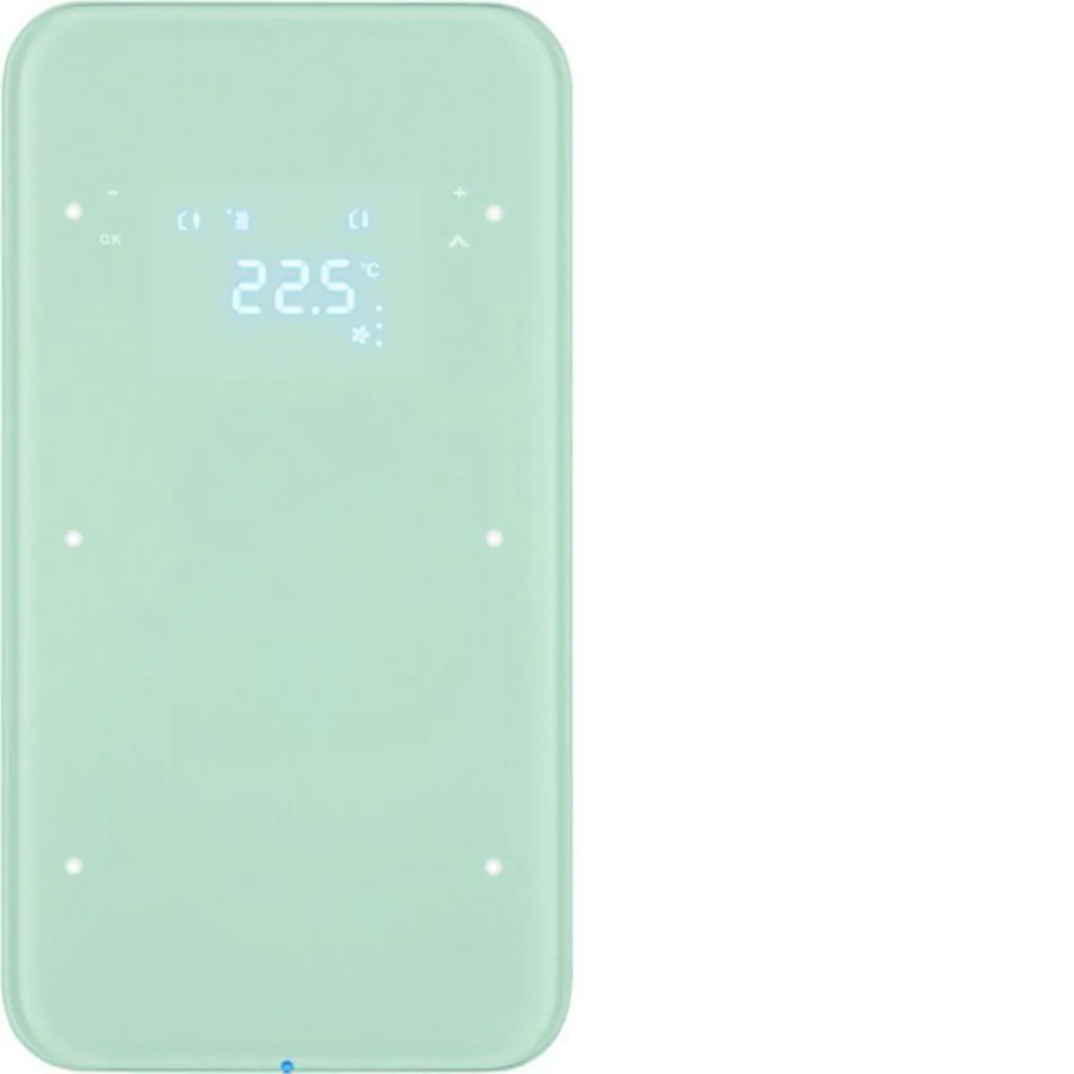 Painike KNX Hager R.1 2OS TERM+LED-N. LASI VAL – valkoinen