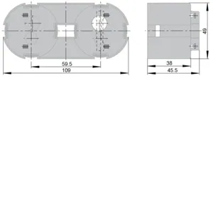 Kojerasia Hager Integro Flow - KOJERASIA INTEGRO FLOW 2-OS PYSTY D48mm S=455mm HAR