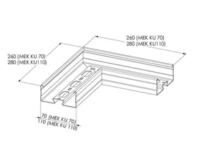 Kulmakappale Meka MEK - KULMAKAPPALE MEKA MEK KU-70 HDG