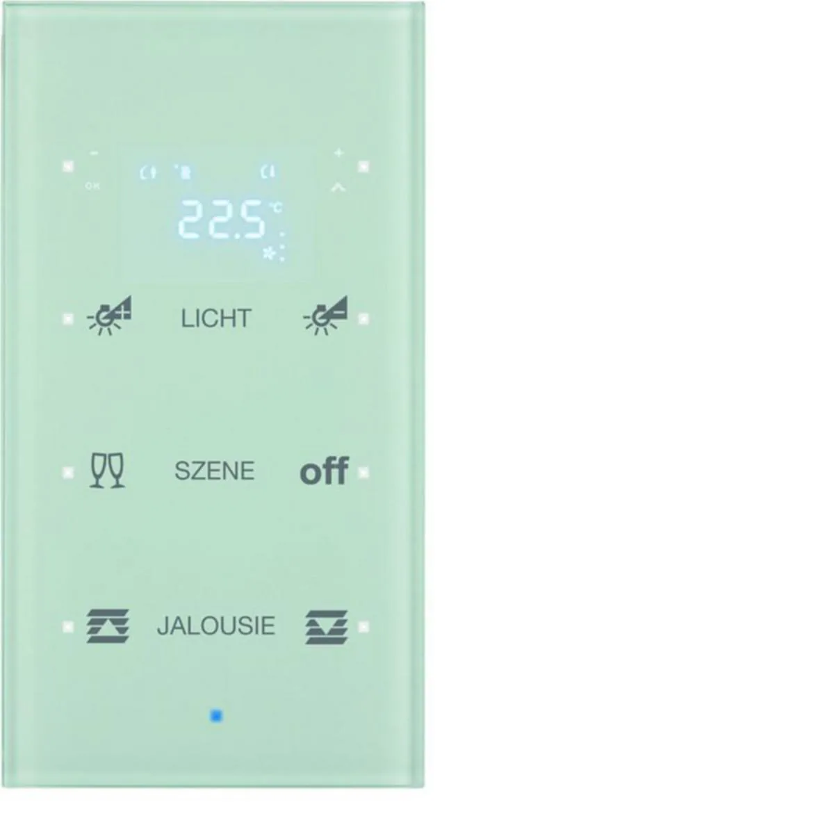 Painike KNX Hager TS Sensor 3OS. TERM. OP. LASI VAL – valkoinen