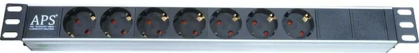 Pistorasiapaneeli APS 19" Alumiinirunko 1U 3m ALUMIINI