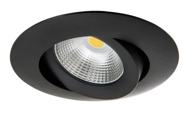 Alasvalo Airam Compact Tilt IP44 7W/830 36D DIM ACC BK