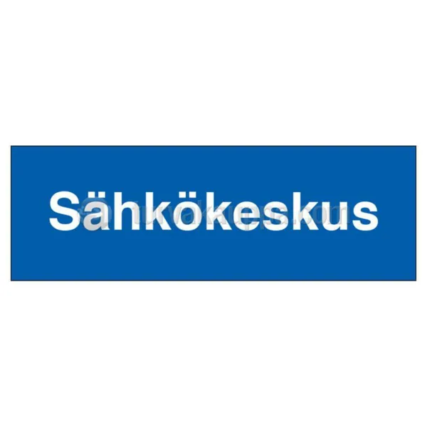 Merkintäkilpi SWM sähköala MUOVI SÄHKÖKESKUS 300x120mm