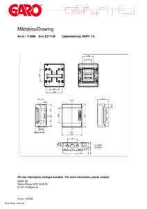 Moduulikotelo pinta ABS Garo - MODUULIKOTELO PINTA ABS GARO NUPT 1-6 LÄPINÄK OVI, IP65