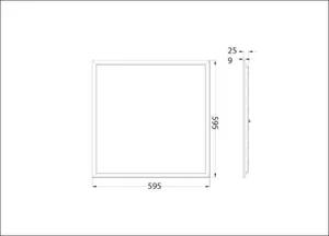 Moduulivalaisin Exaktor Moln HE - MODUULIVALAISIN MOLN HE MOLN HE 60X60 5900 MP DALI